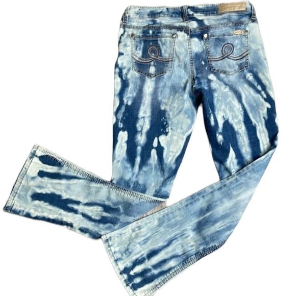 Seven Bleach Washed Rocker Slim Stretch Jeans - Picture 1 of 17